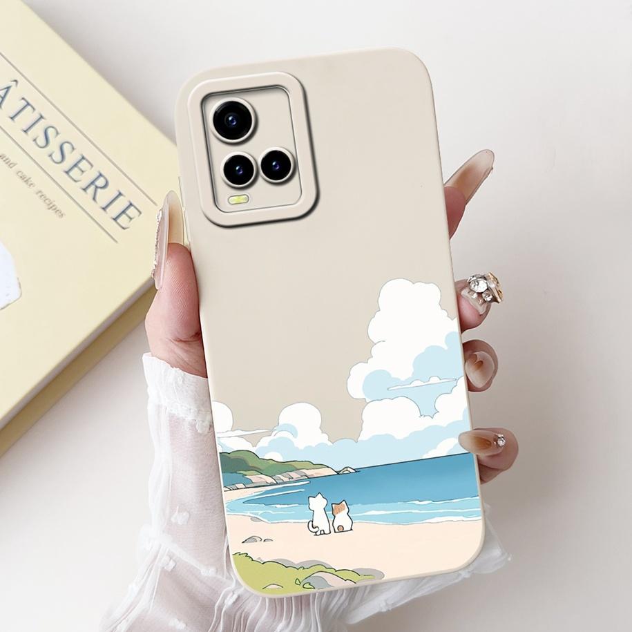 Для Vivo Y21 2021 Чехол V2111 Силиконовая Крышка Для vivo Y21S Y33S Цветок Защитник Задняя Крышка Для Vivo Y21A Y21T Y33T VivoY21 Funda