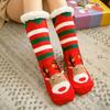 Christmas Floor Socks Thick Warm Non Slip Slipper Socks Cute Animal Fuzzy Socks with Gripper Fluffy Cuffs Gift for Christmas