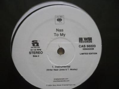 12-дюймовая пластинка NAS - To My CAS50223 Ill Will Record 2004 US Rap & Hip-Hop/R&B Б/У