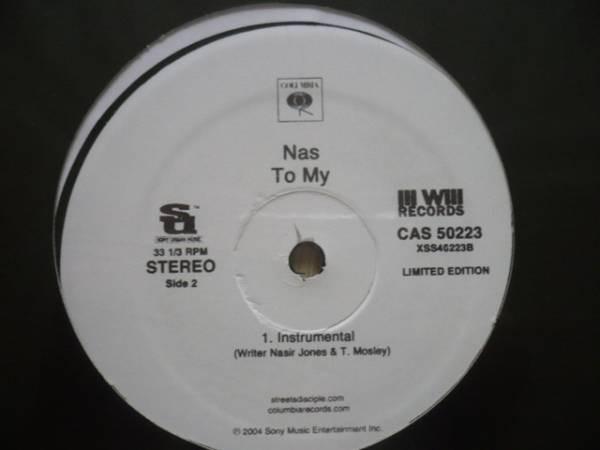 12-дюймовая пластинка NAS - To My CAS50223 Ill Will Record 2004 US Rap & Hip-Hop/R&B Б/У