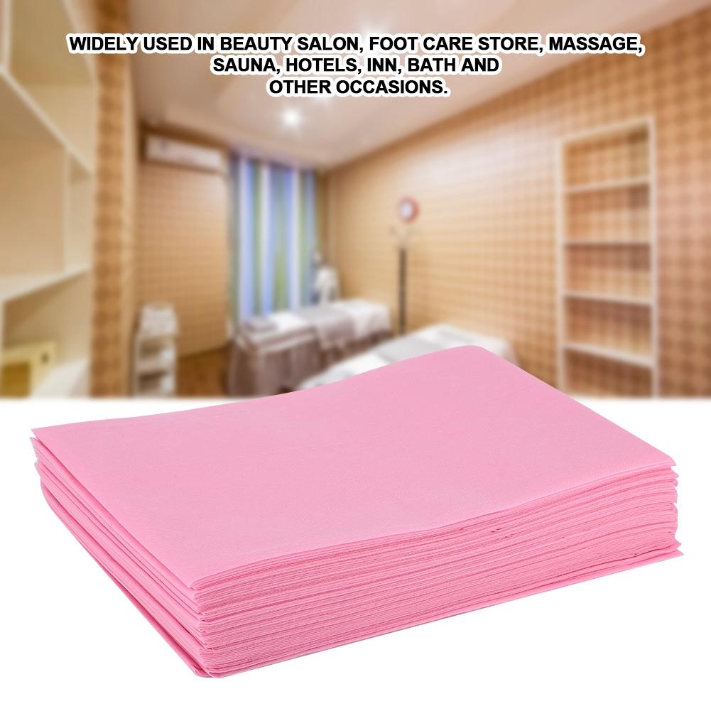 Disposable Bed Sheet Waterproof Oilproof Bed Cover for Salon SPA Tattoo Massage Table Hotels (White)