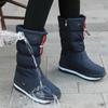 Зимние ботинки Northeast, женские высокие хлопковые ботинки, утолщенные, водонепроницаемые и нескользящие, ворсистые, большого размера, хлопковые ботинки, утолщенные