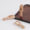 Natural Solid Wood Small Spoon Measuring Scoop for Milk Powder Bath Salt Medicine Coffee Tea Seasoning 3-Pack