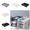 Простой настольный органайзер Штабелируемая стойка для файлов Стойка для бумаг Органайзер для файлов Лоток для хранения файлов формата А4 Пластиковый архив в стиле INS