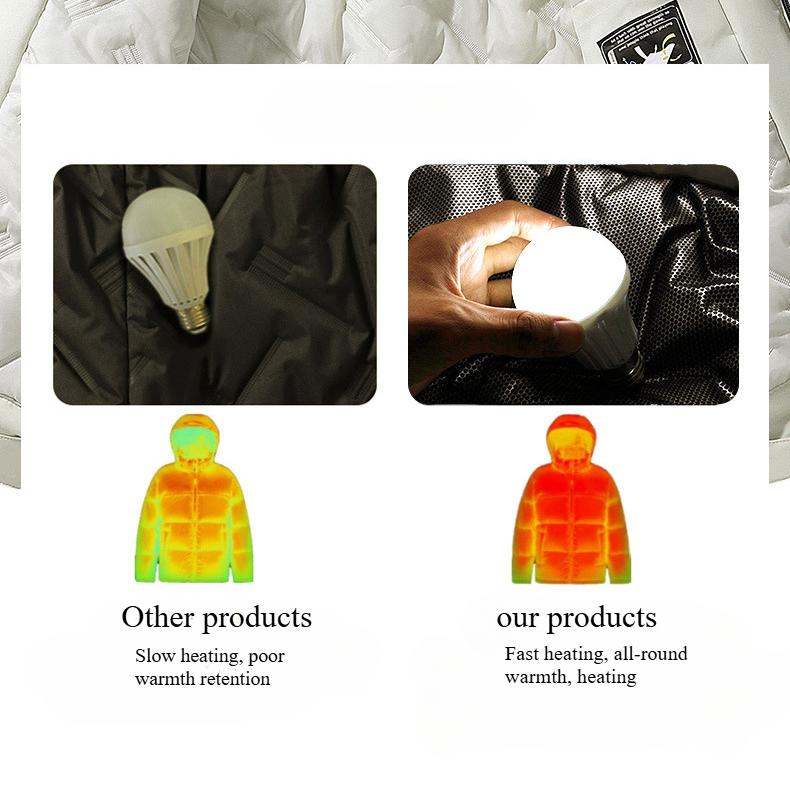 Мужская осенне-зимняя флисовая куртка с графеновым покрытием, утолщенная, теплая хлопковая одежда, ветрозащитная и водонепроницаемая, для альпинизма