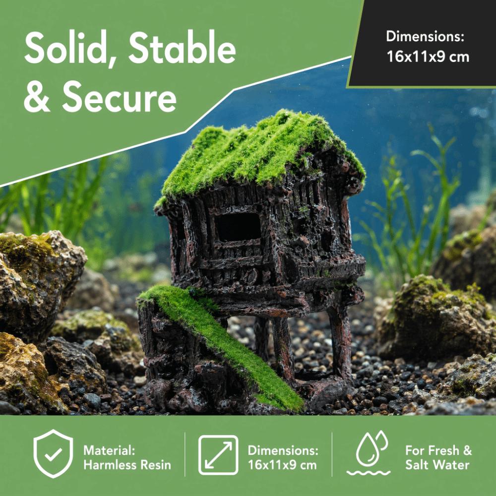 Safe Non Toxic Fish Tank Decoration Resin Material Aquarium Ornaments Fish Hiding Cave Fish Tank