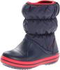 Winter Puff 19cm Boots, Kids', Navy/Red,