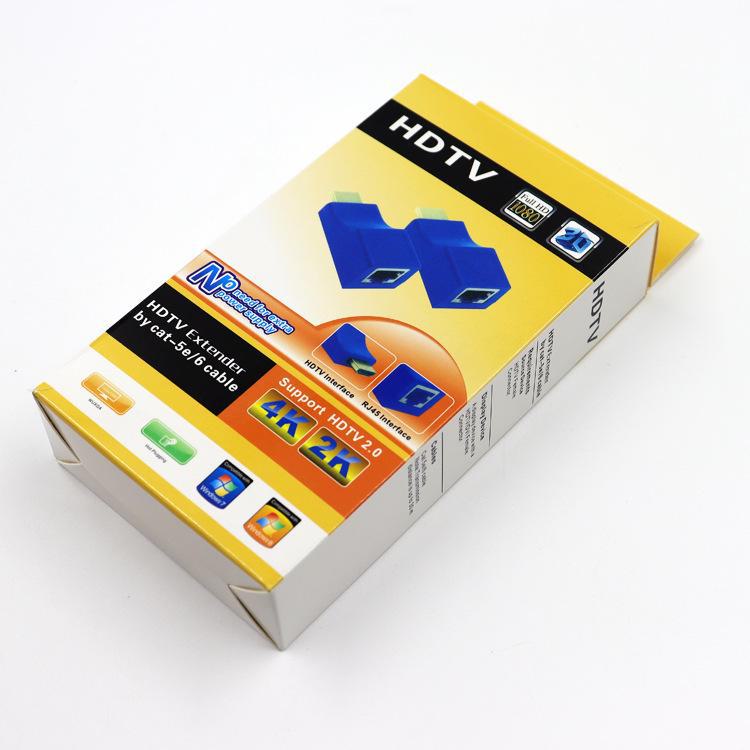 HDMI Extender with Single Network Cable, High-Definition, 30m Signal Amplifier, Category 6 Transmitter