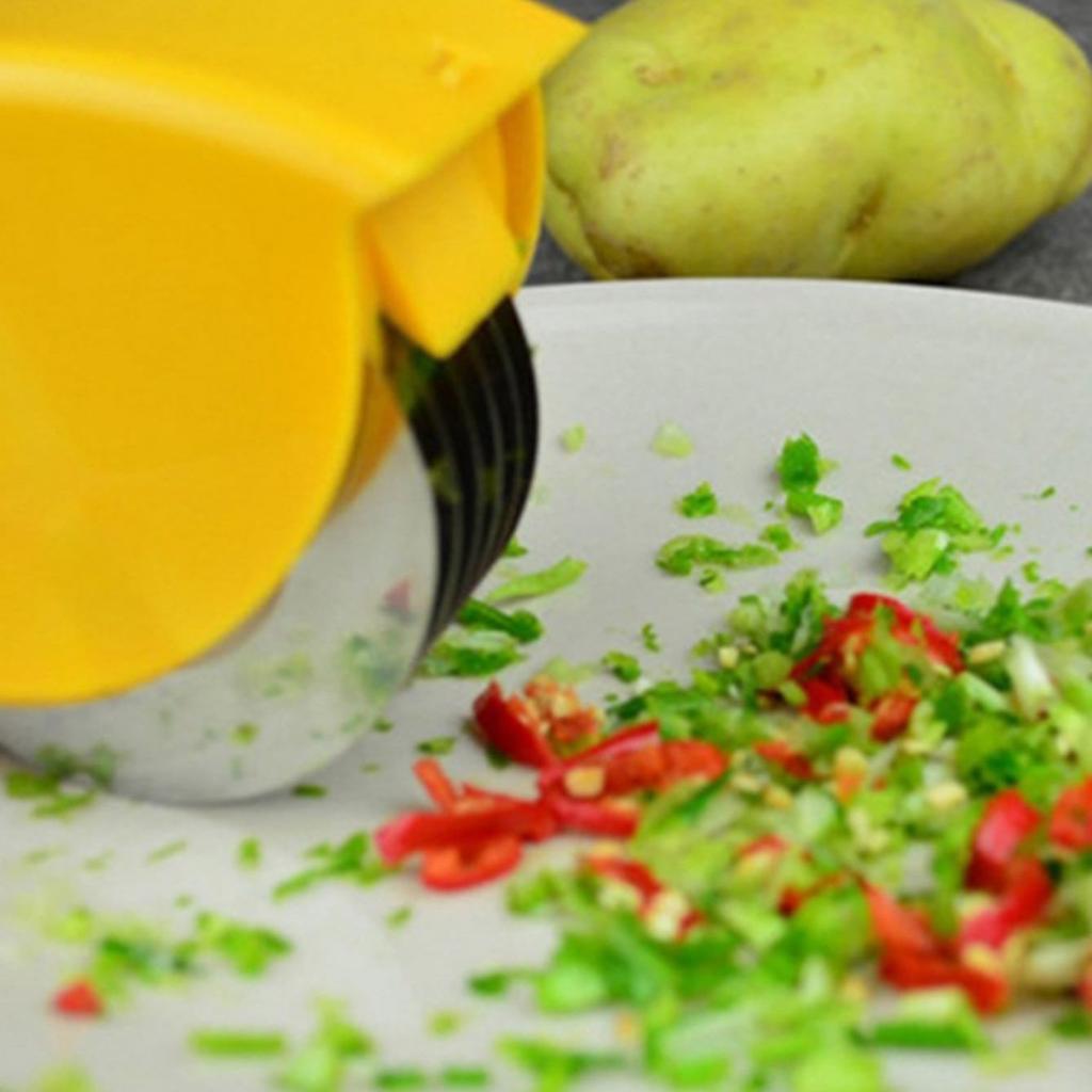 1pc Creative Kitchen Roller Onion Garlic Cutter Vegetable Cutter Kitchen Accessories Gadgets