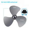3 Leaves 16 Inch High Quality Plastic Electric Fan Blade Replacement Part for Standing Pedestal Fan Maintenance