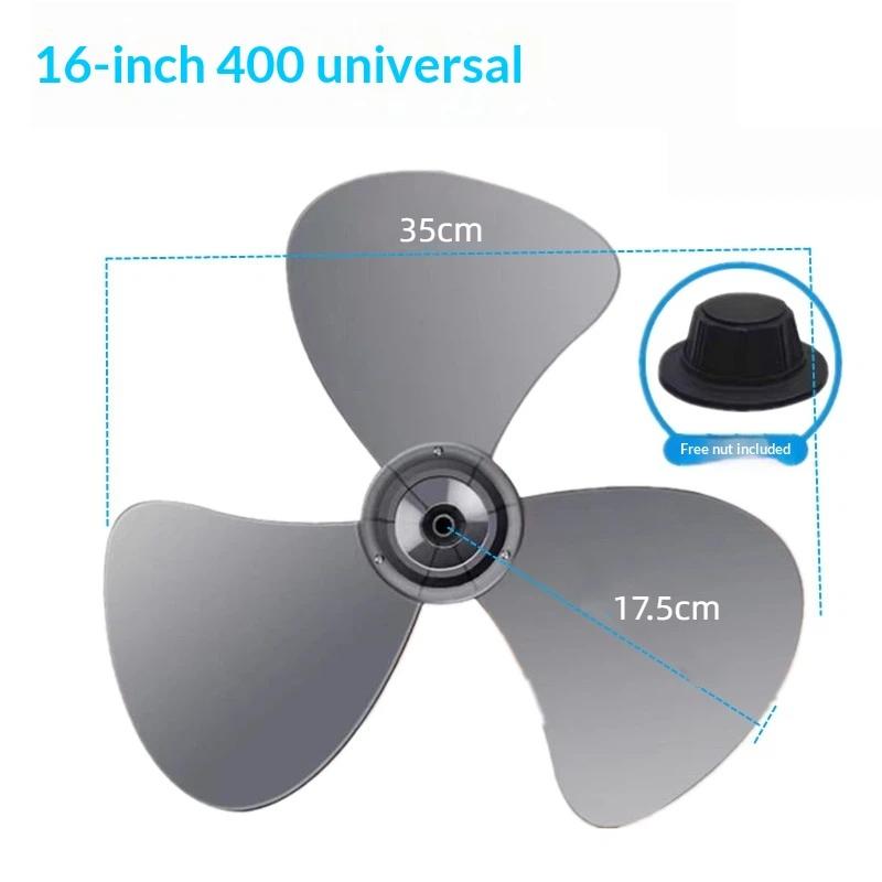 3 Leaves 16 Inch High Quality Plastic Electric Fan Blade Replacement Part for Standing Pedestal Fan Maintenance