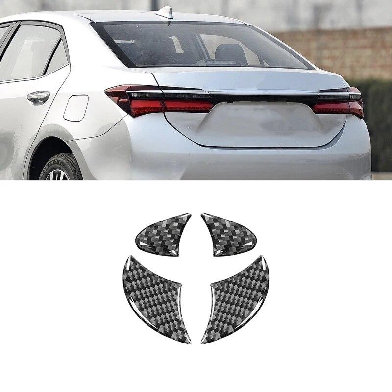Наклейки с логотипом автомобиля, крышка багажника, эмблема, значок, наклейки из углеродного волокна для Toyota Corolla 2014-2018, автоаксессуары