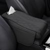 Mellbo Car Armrest Console Box with Memory Foam Tissue Nappa Fatigue Easy Compatible with Soft Tissue Refills Black Case, Leather, Waterproof, Relief,