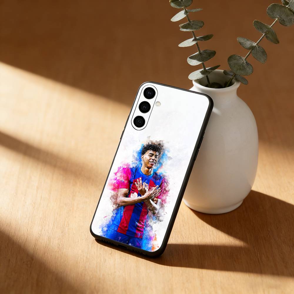 Чехол для телефона с изображением футболиста L-Lamine Y-Yamal 19 для Samsung Galaxy A20,21s,22,31,32,52,53,72,73,80,91, мягкий черный