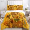 Van Gogh Art Cute Kawaii Пододеяльник Одеяло Постельное белье Мягкий пододеяльник и наволочки для подростков Односпальная/Двуспальная/Queen/King