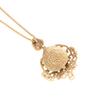 Light Luxury Copper Alloy Shell With Diamonds, Pendant Necklace, Women'S Luxury High-End Exquisite And Beautiful Old Gold Jewelry