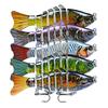 3/5Pcs Fishing Lures 3D Swimming Bait with Treble Hooks Realistic Looking