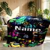 Custom Name Personalized Among Us Print Blanket, Home Decor, Bedroom, Sofa, Camping, Couch, Gifts for Birthday ChristmasEnthusiasts