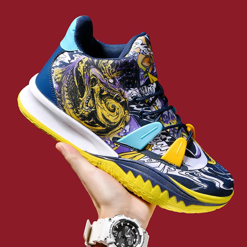 Трендовые мужские баскетбольные кроссовки с граффити, детские и женские дышащие спортивные туфли, спортивные баскетбольные кроссовки для тренировок в тренажерном зале, размер 36-45