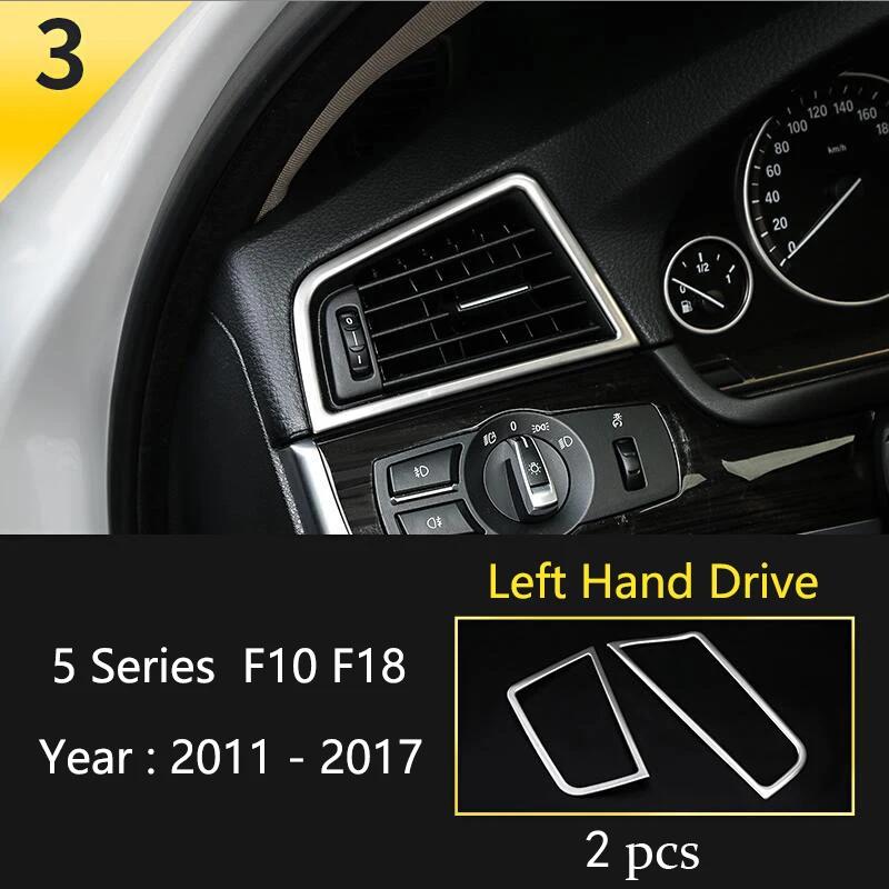 Matte Car Interior Audio Speaker Car Door Loudspeaker Trim Cover Sticker Accessories For BMW 5 Series F10 F11 F18 Car Styling