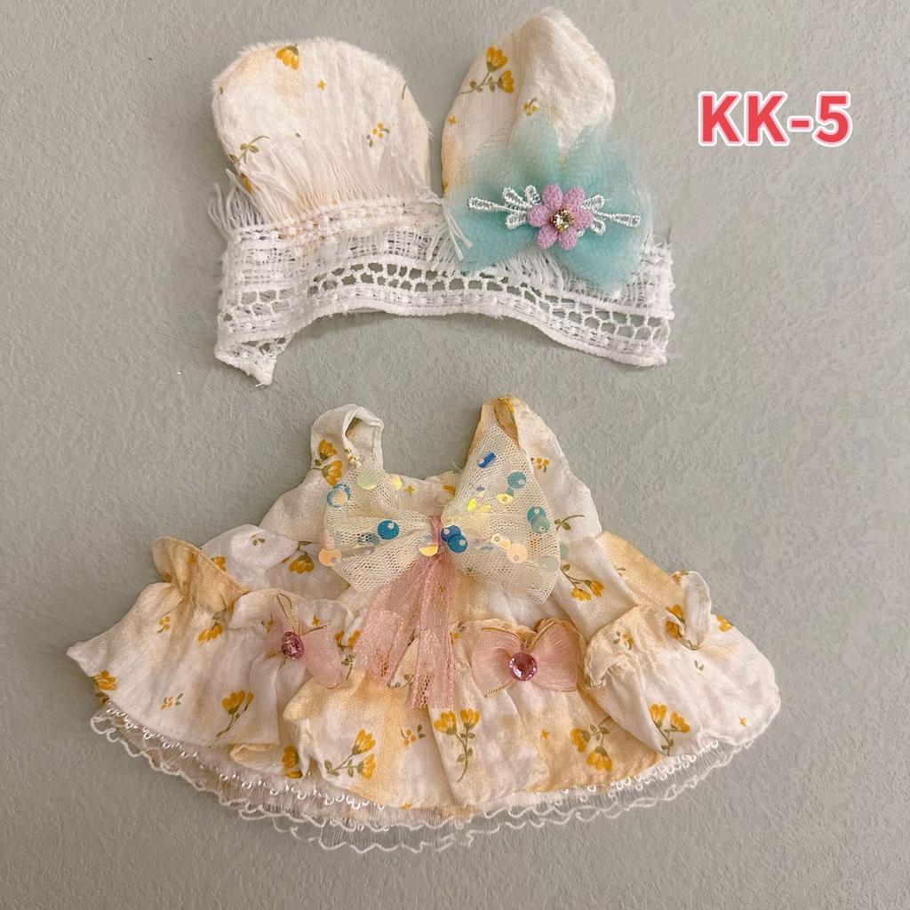 Одежда для хлопковой куклы 20 см, Милое и Сладкое Лолита-платье, Одежда для переодевания куклы 20 см