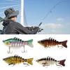 10CM/15.5G Multi-Jointed Fishing Lure with Hooks Realistic 7-Section Swimbait Bionic Hard Artificial