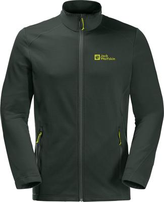 Куртка Jack Wolfskin Kolbenberg FZ M Full Zip M черная олива/светлячок