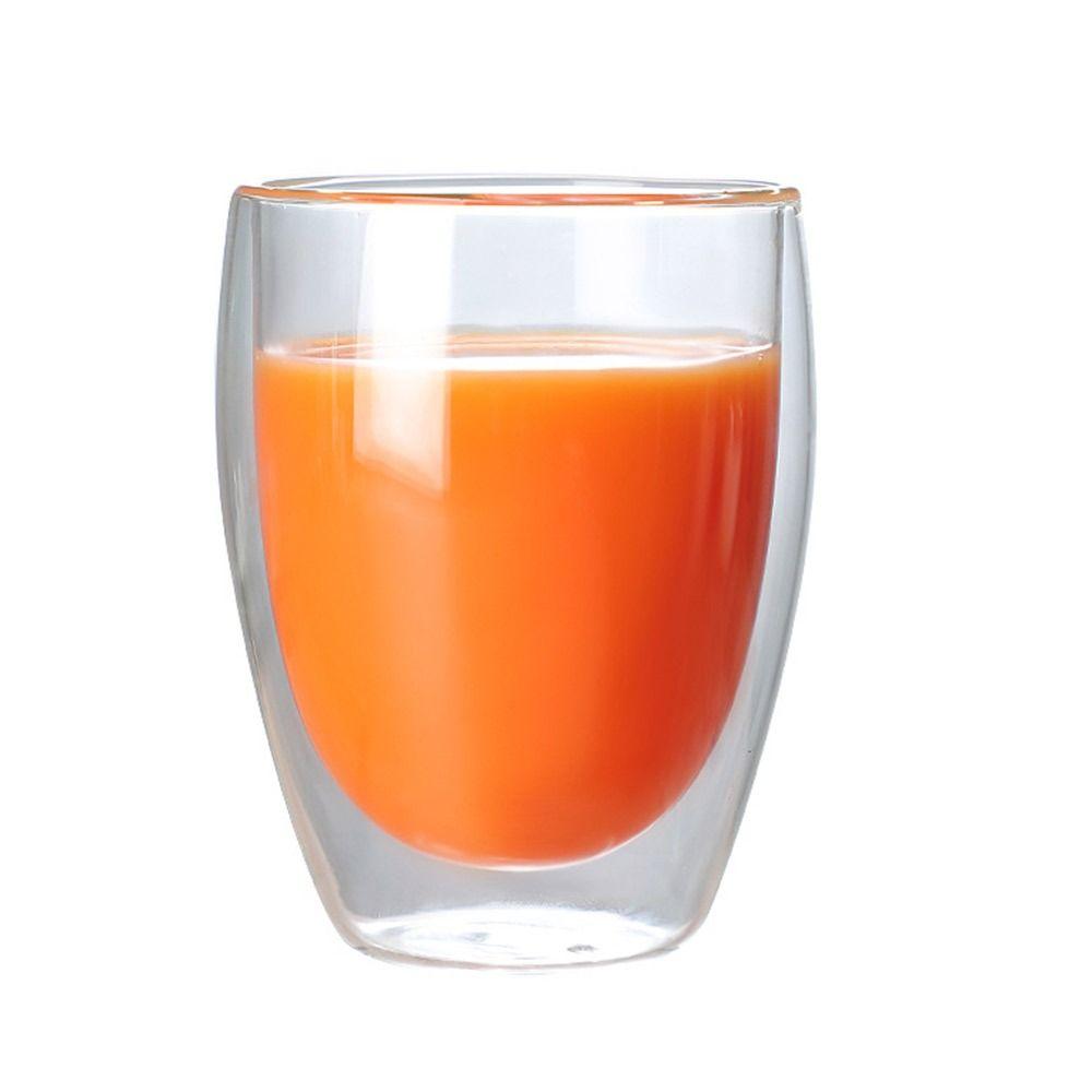 150/250/350/450 мл Чашка из высокоборосиликатного стекла с двойными стенками, термостойкая, для молока