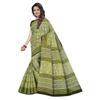 TAMAIRA FASHION Женский однотонный сари из чистого хлопка, без блузки(2203_Зеленый)
