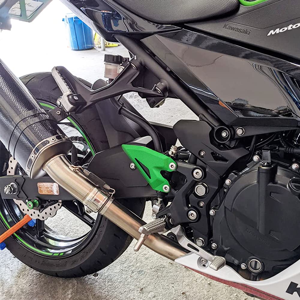 Защитная накладка на пятку мотоцикла - Совместимые модели: Kawasaki Ninja 400 Z400 2018-2023 (Левый и правый набор) (черный)