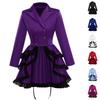 Women's V-neck Low Cut Gothic Party Ball Dress With Lace And Double Breasted Cosplay Clothing