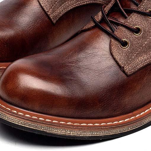 Men'S Retro Platform Short Boots Ami Kaji High-Top British Trendy Casual Round Head Classic Tooling Boots Martin Boots