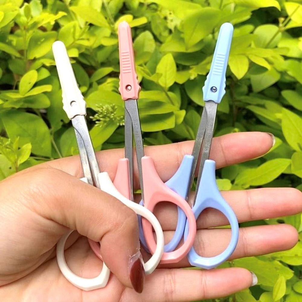 Многофункциональные ножницы для красоты и макияжа Профессиональные ножницы с круглым кончиком для стрижки волос в носу Инструменты для макияжа