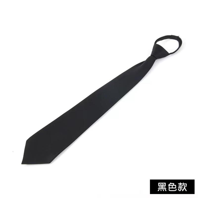 Sexy Lingerie Secretarial Tie Student Zip Tie Lazy Security Tie Black Tie Cosplay