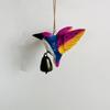 Home Decor Hummingbird Wind Chime Hanging Ornaments Wood Grain Bird Sculpture  Christmas Decoration