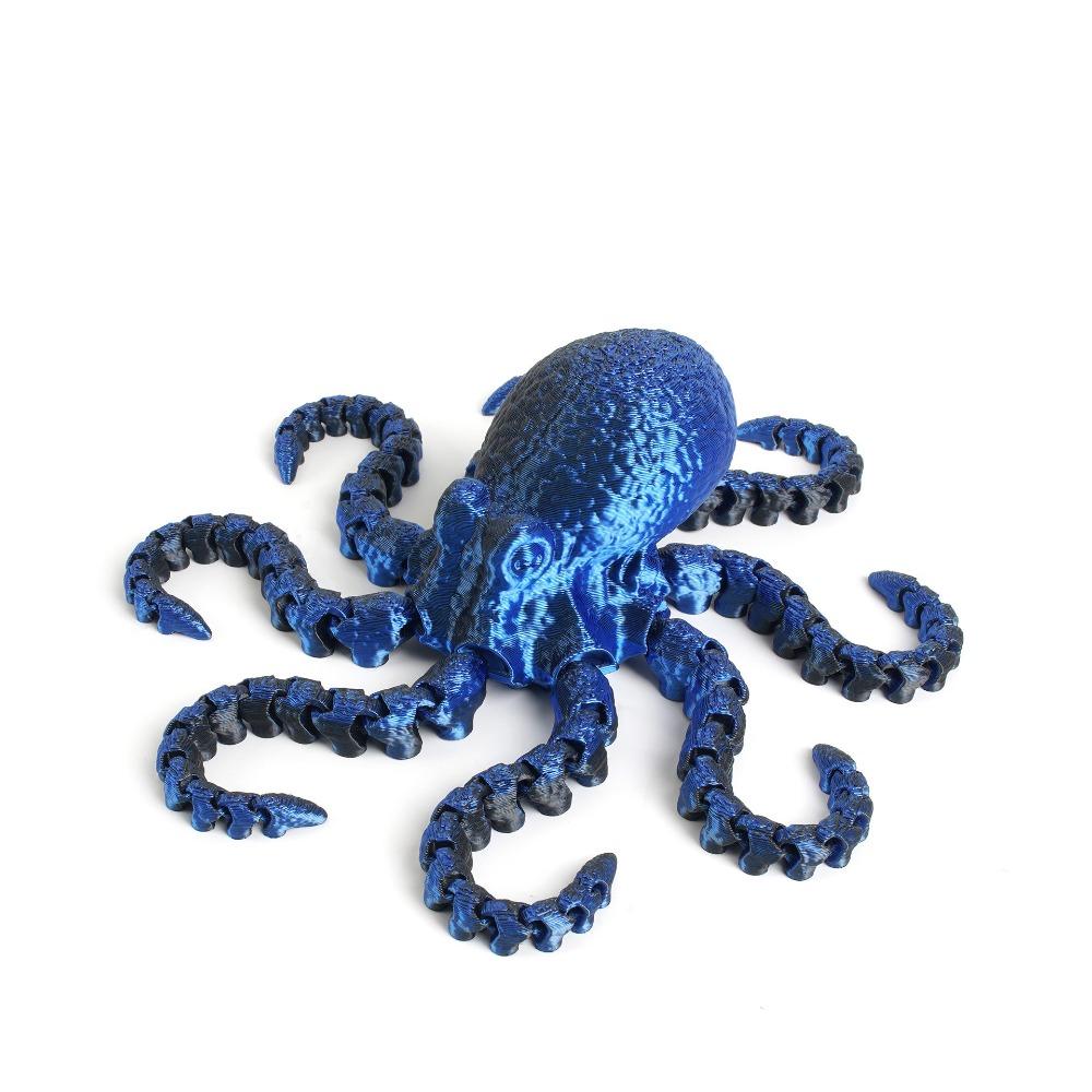 PLA 3D Printed Chameleon Model Multicolor Multi-jointed Chameleon Action Figure Movable Articulated Animal Figurine