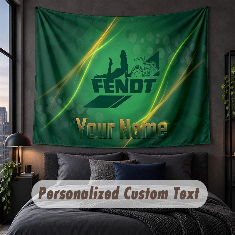 Custom Name Text Tapestry,Fendt Decorative Wall Hanging, Background Tapestry For Home Bedroom