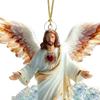 Ангел Рождественские украшения для елки Религиозные Подвесные украшения Святое Семейство Акриловый кулон Иисус Ангел для праздничного домашнего декора