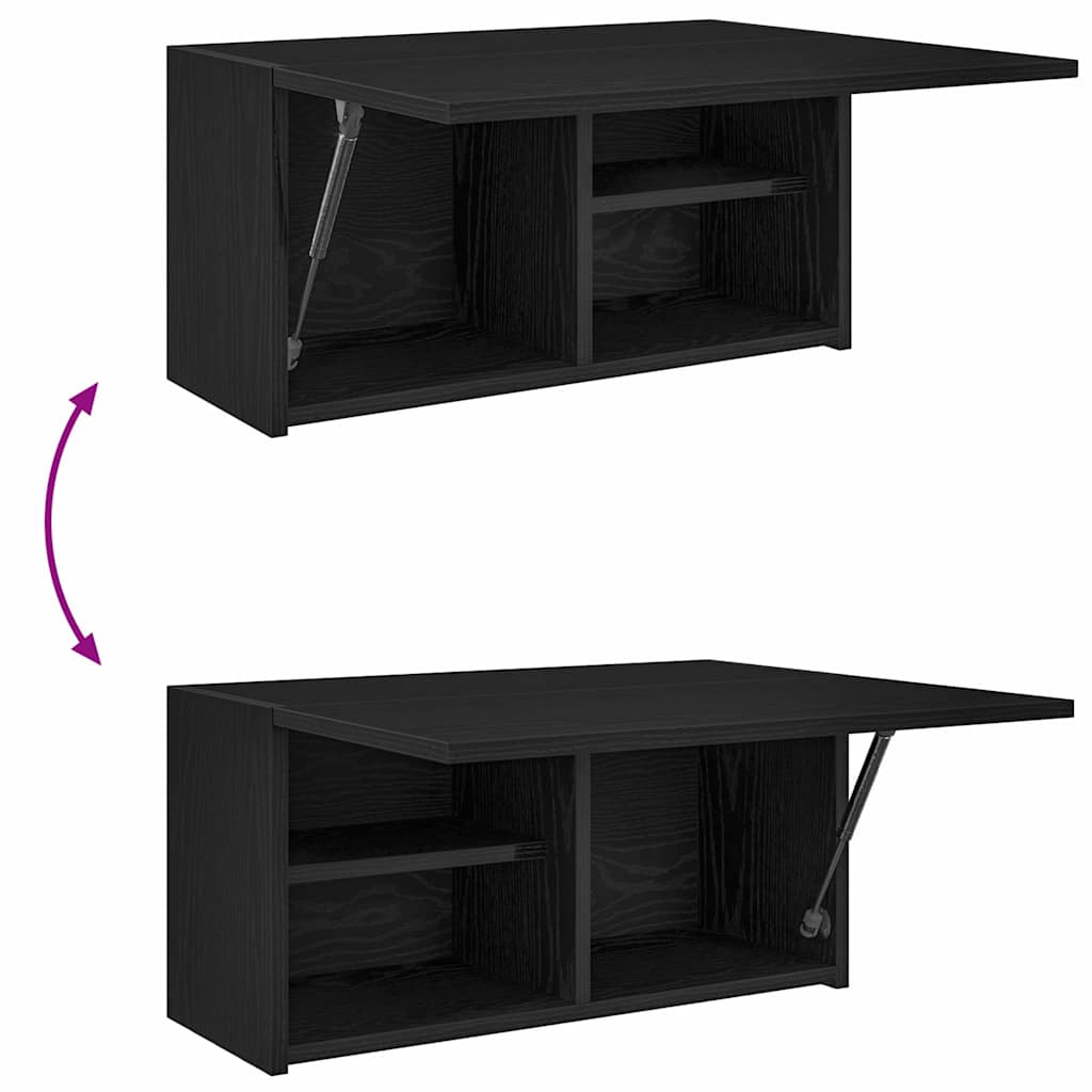 Bathroom Wall Cabinet Black 60 x 25 x 30 cm Engineered Wood