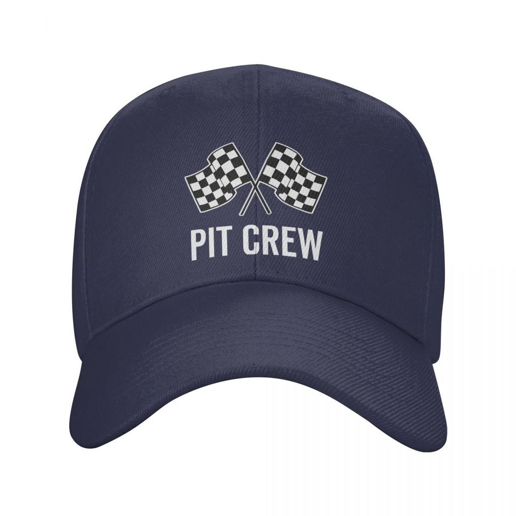 Custom Race Car Pit Crew Checkered Flag Baseball Cap Outdoor Unisex Women's Adjustable Racing Sport Dad Hat Spring Snapback Caps