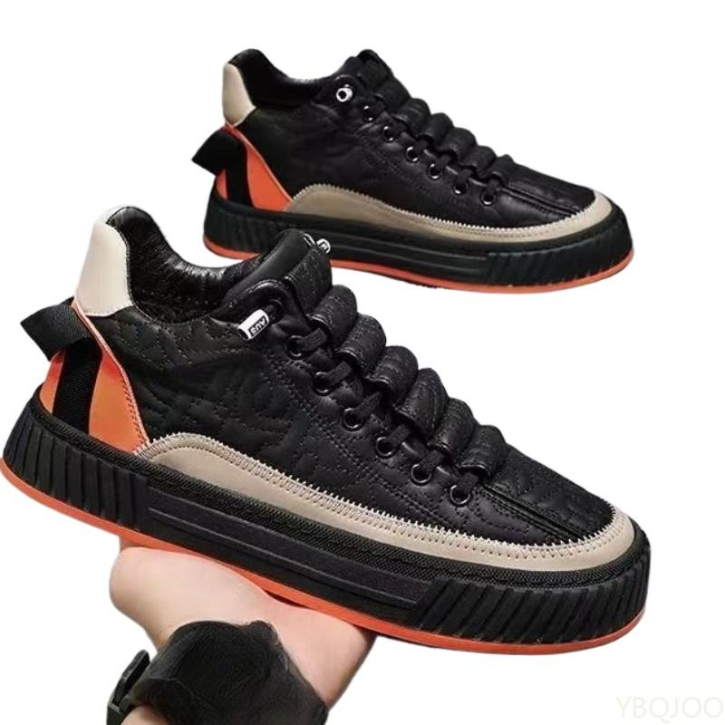 New Men's Waterproof Thick Sole Height Increasing Casual Board Shoes Solid Colod Simple Comfortable Versatile Sports Shoes