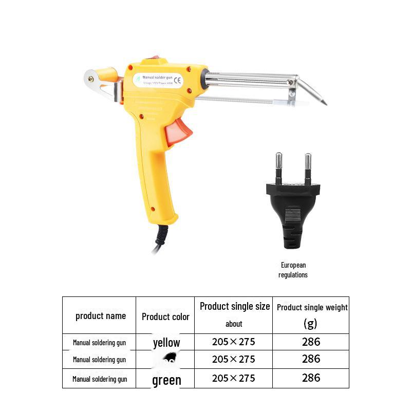 Паяльник с внешним нагревом мощностью 60 Вт для ремонта печатных плат и светодиодных лент