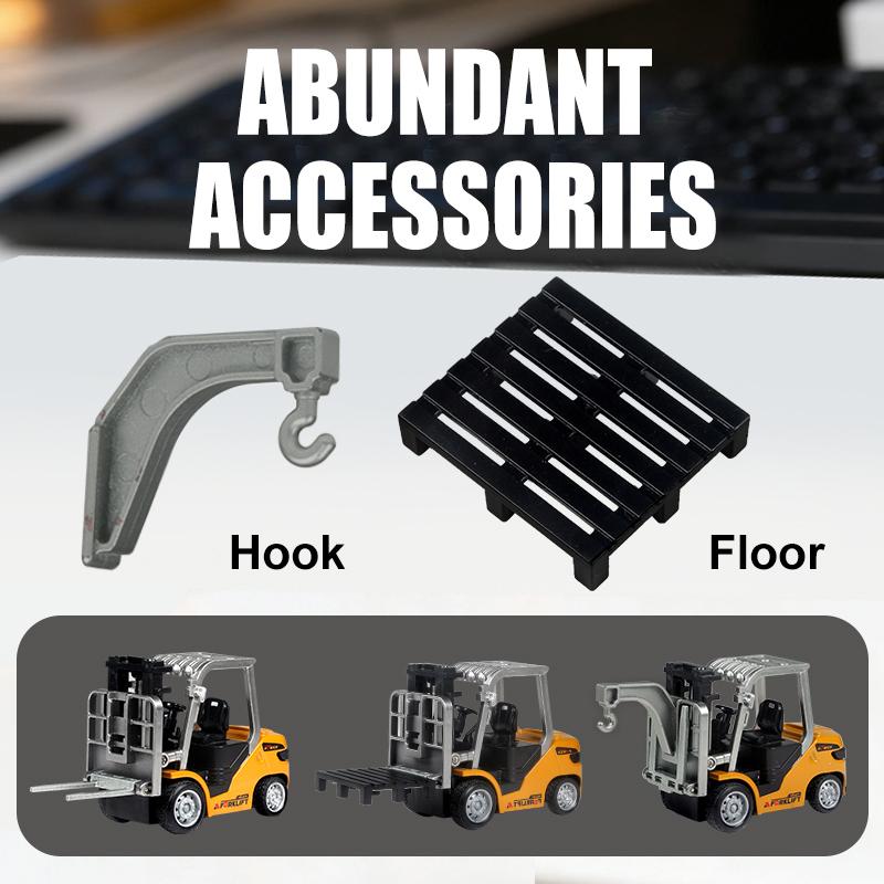 1/64 Мини Настольная Игрушечная Машинка Сплав Радиоуправляемый Погрузчик Приложение 2,4G Автомобиль с Дистанционным Управлением Грузовик-Платформа Игрушечный Транспорт для Детей Подарки Взрослым