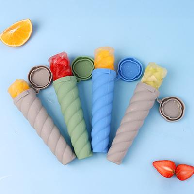 Форма для льда с цилиндрическим дизайном, уникальная цилиндрическая форма для льда с более глубокой герметичной крышкой, легко извлекаемая маленькая форма для мороженого