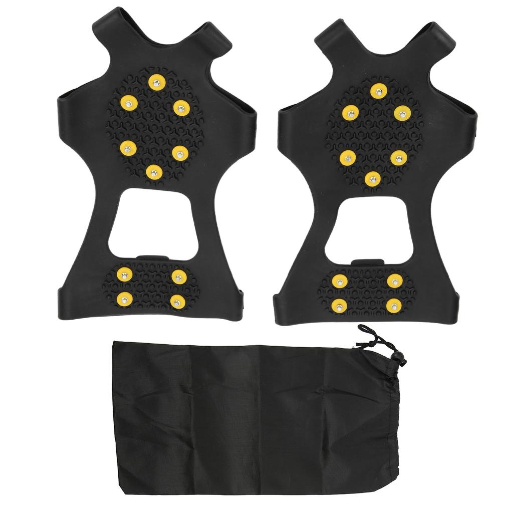 2PCS 10 Teeth Crampons Outdoor Snow Climbing Crampons Anti Slip Shoe Spikes Ice Crampons for
