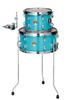 Drum Tom Floor Pack Aqua Blue [Ultra-compact, "minimum Unit" Set, CLUB-JAM MINI] 10" + 14" Add-on LJKT10F14-AQB