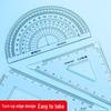 M&G 4-Piece Metal Geometry Ruler Set