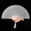 Metal Handheld Fan Foldable Portable Simple Design Stylish Compact High Strength for Outdoor