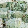 1PC Retro Embossed Plant Material Paper Flower and Grass Love Letter Series Handbook Pain Package Millet DIY Background Base Paper