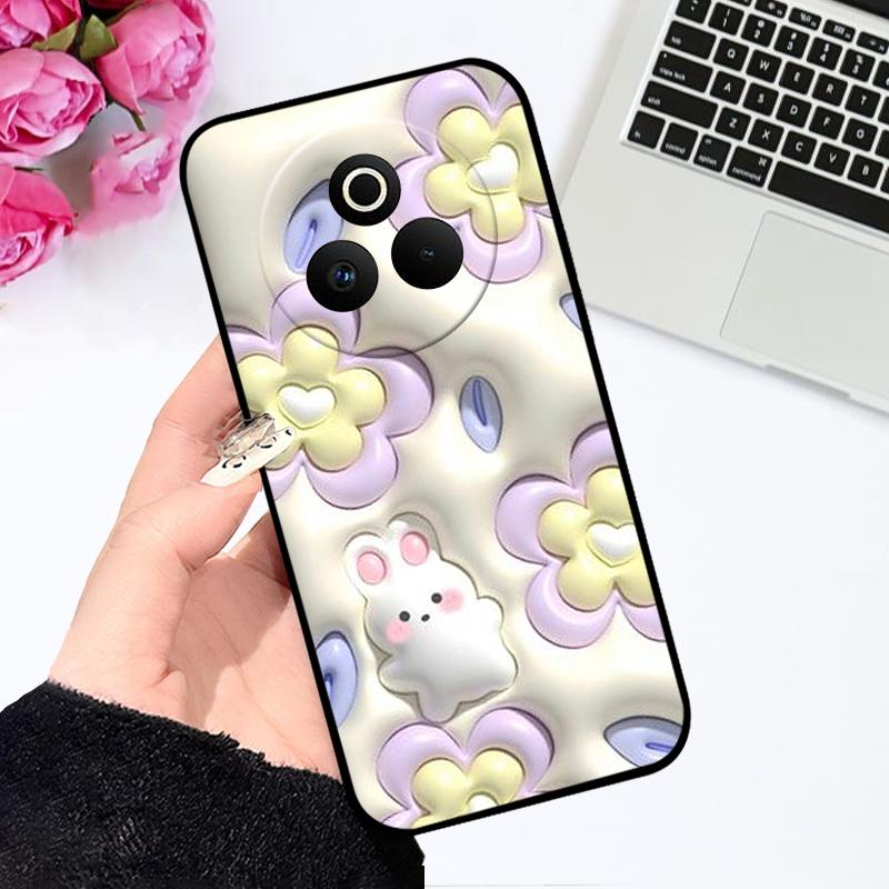 Чехол для Oppo Realme P3 Pro 5G Модный Цветной Расписной Силиконовый Мягкий Чехол для Телефона для Realme P 3 Pro 5G Ударопрочный Бамперные Оболочки